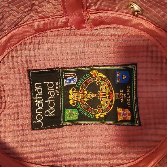 Jonathon Richards Vintage Donegal Tweed 100% Wool Fedora Sz. L Hat Ireland - Picture 11 of 14